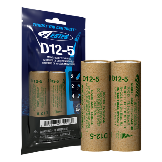 010028 Estes D12-5 Engines - 24mm