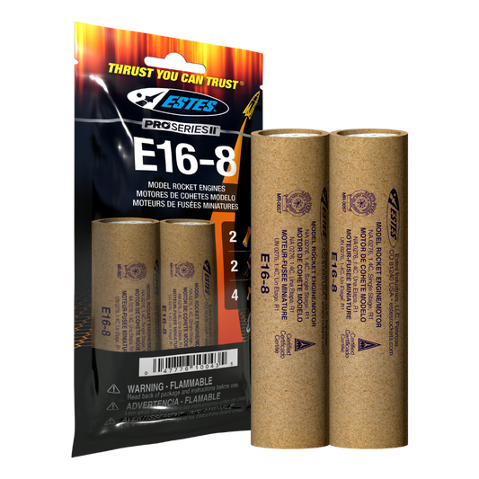 010043 Estes E16-8 Engines - 29mm