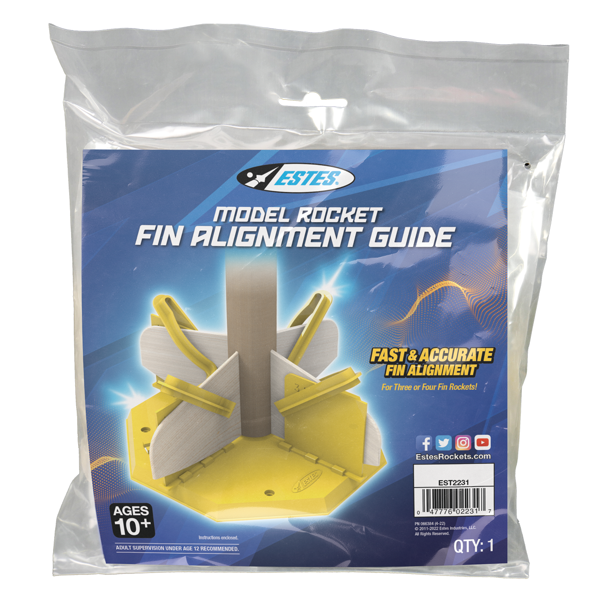 2231 Estes Model Rocket Fin Alignment Guide