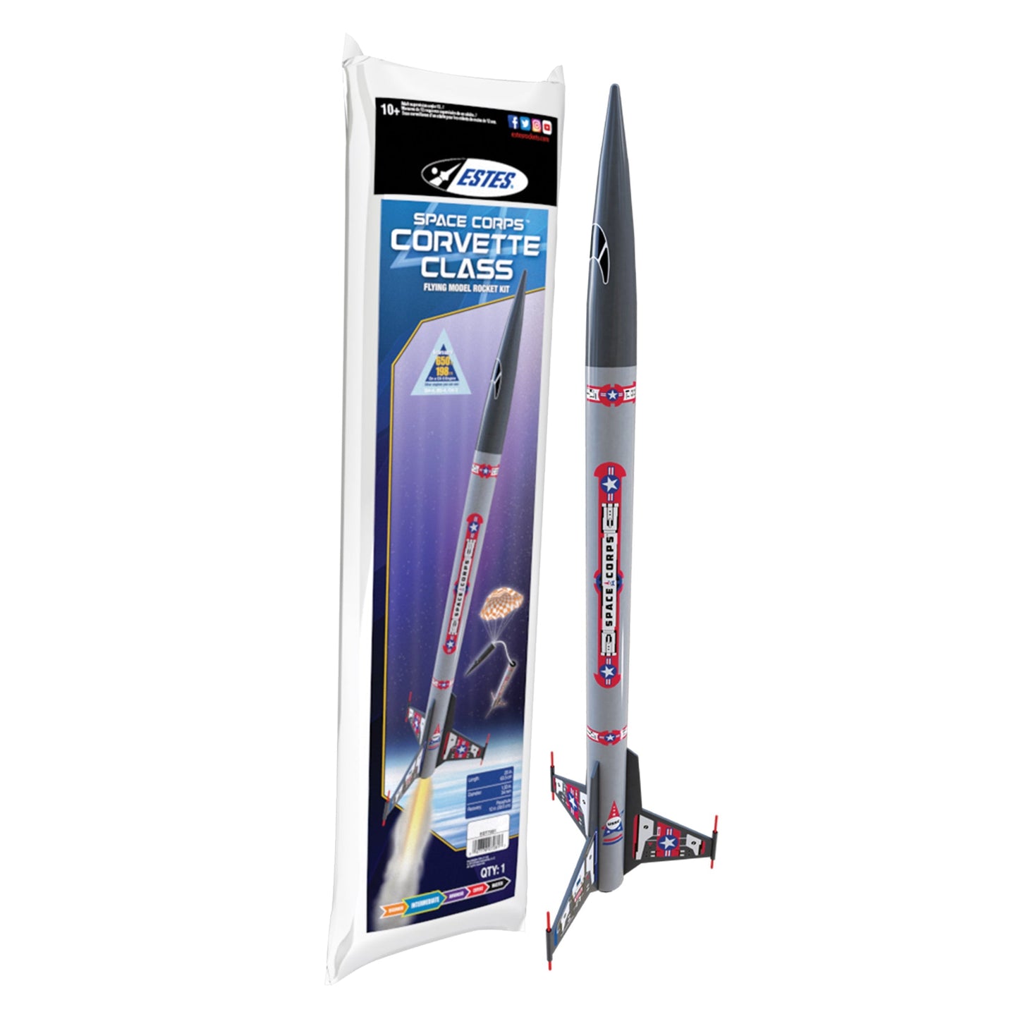 7281 Estes Space Corps™ Corvette Class™ - Skill Level 2
