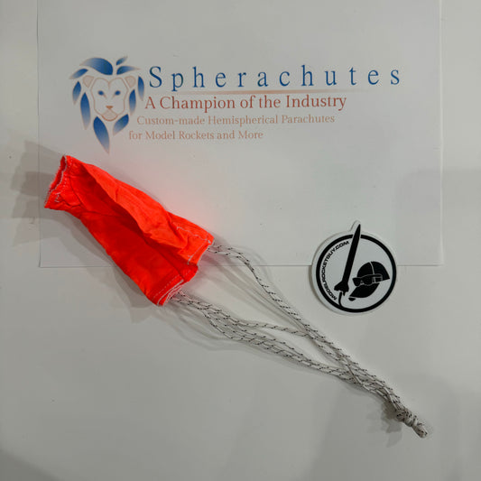 6.5" Diameter Large Mini Spherachute Parachute