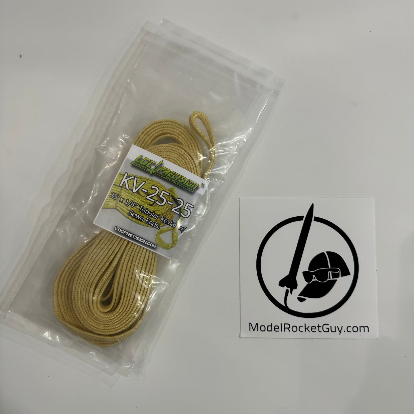 LOC Precision - 25'x1/4" Tubular Kevlar w/Ends