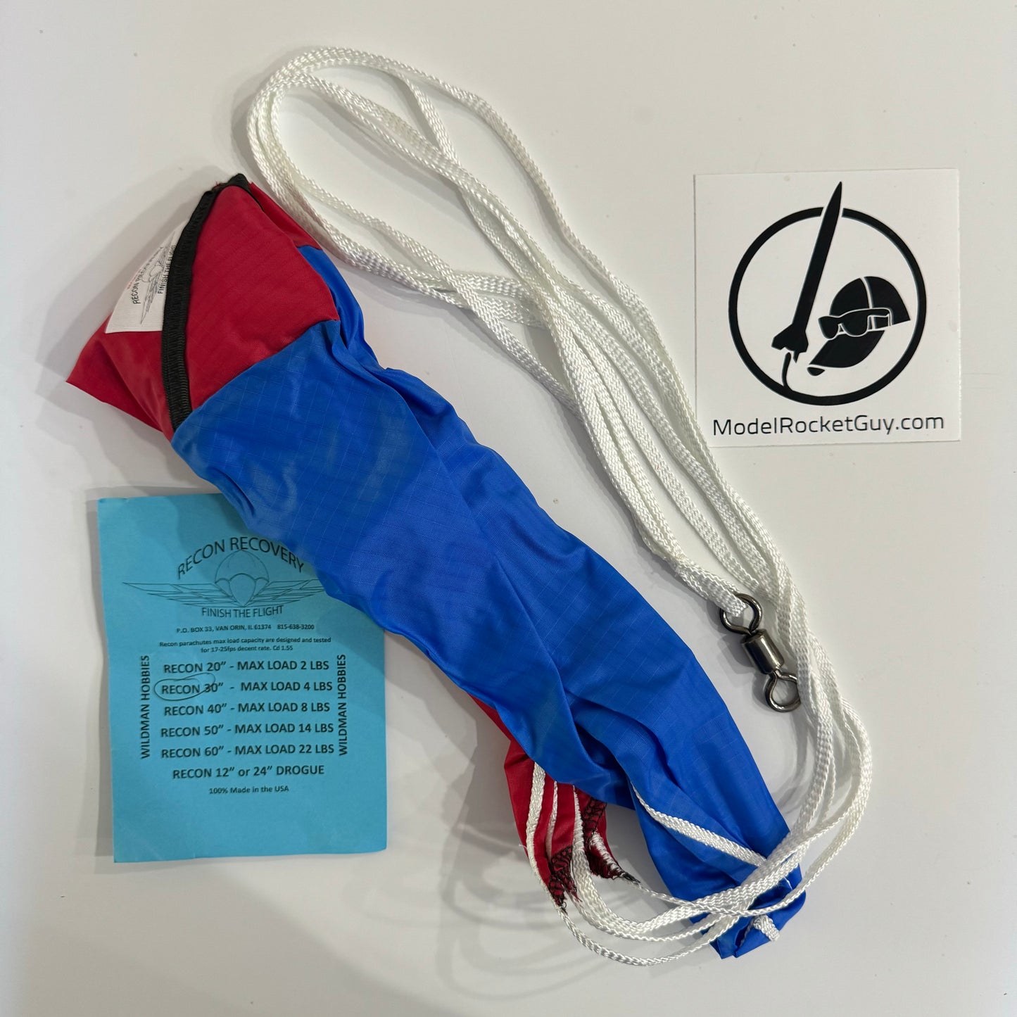 Recon Recovery 30" Parachute - Wildman Hobbies