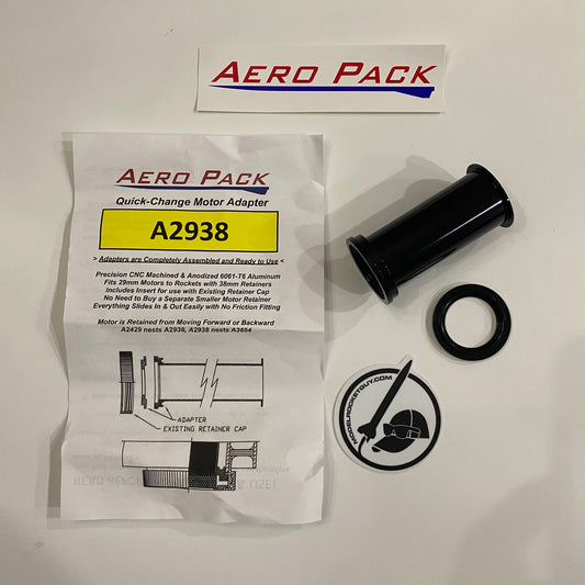 A2938 Aero pack Motor Adapter Assembly - 29mm to 38mm