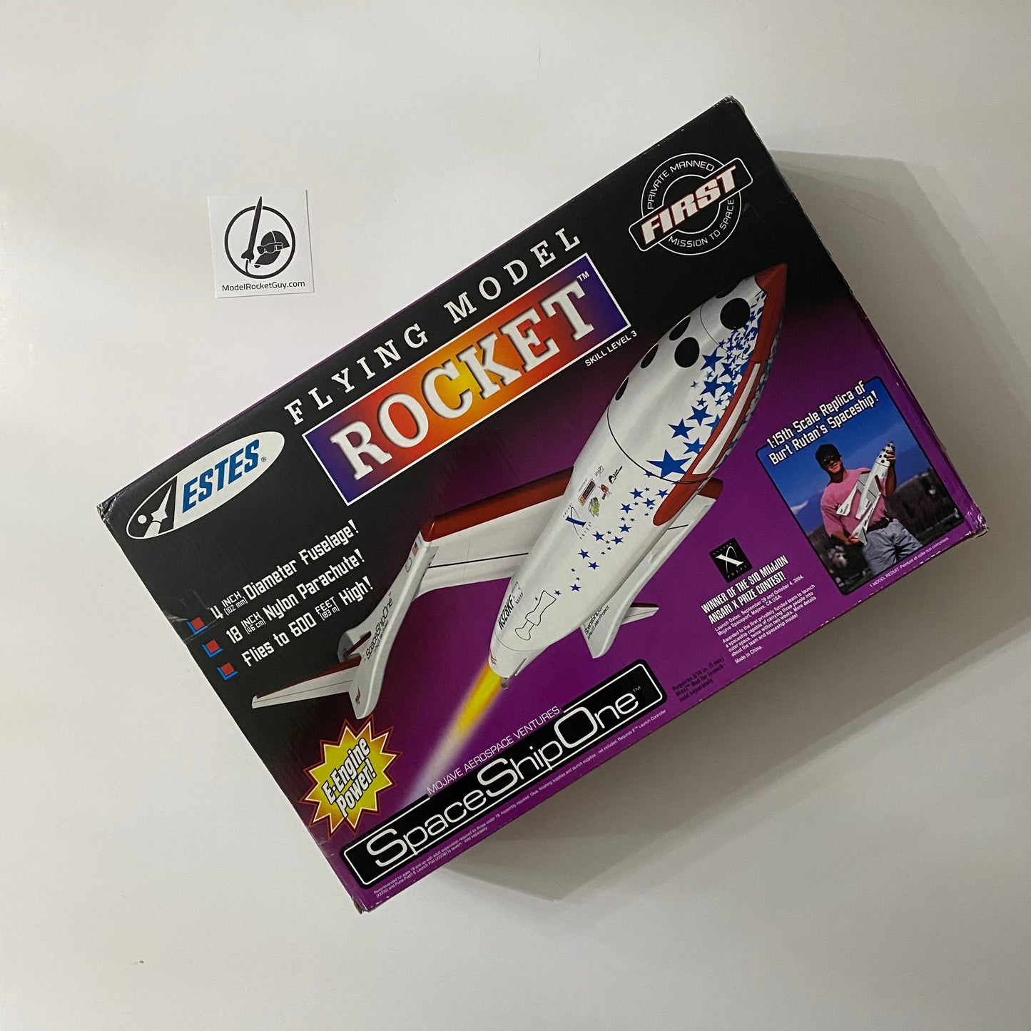 2196 Estes SpaceShipOne 4" Dia - Skill Level 3 - NEW OOP