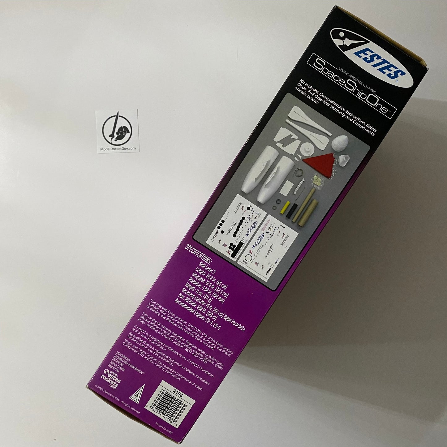 2196 Estes SpaceShipOne 4" Dia - Skill Level 3 - NEW OOP