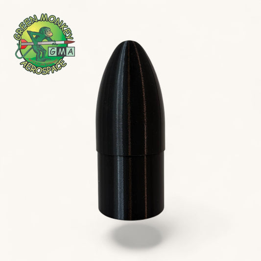 Green Monkey Aerospace - 3D Printed Elliptical Style Nose Cone for 3.1" Cardboard Tube