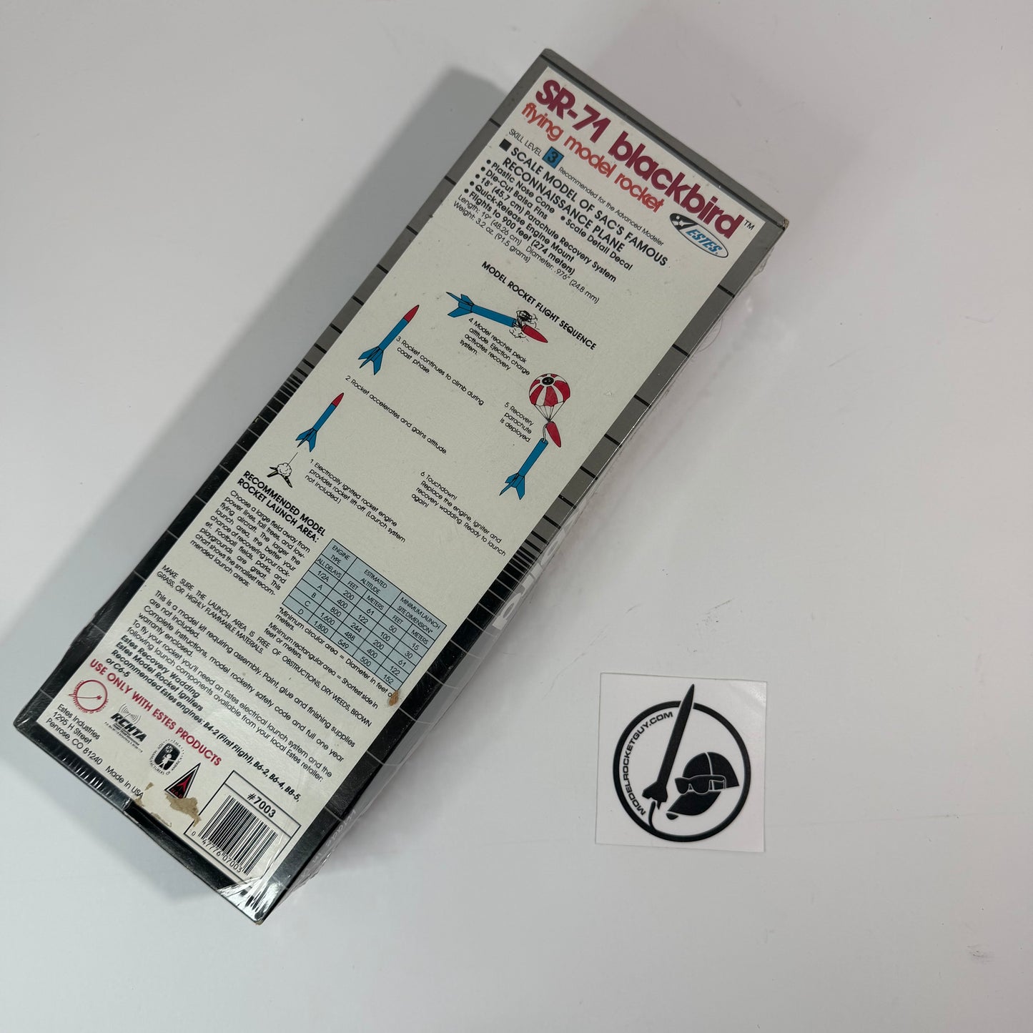 7003 Estes SR-71 Blackbird (Classic Edition) - Skill Level 3 - OOP