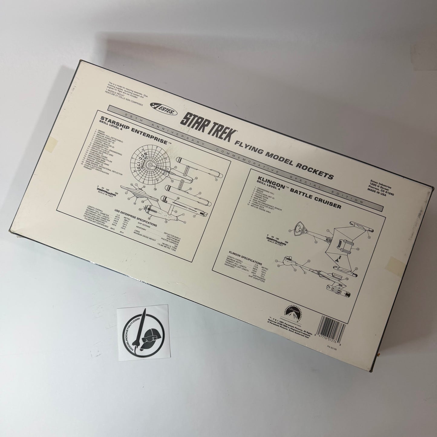 1276 Estes Starship Enterprise - Skill Level 4 - OOP