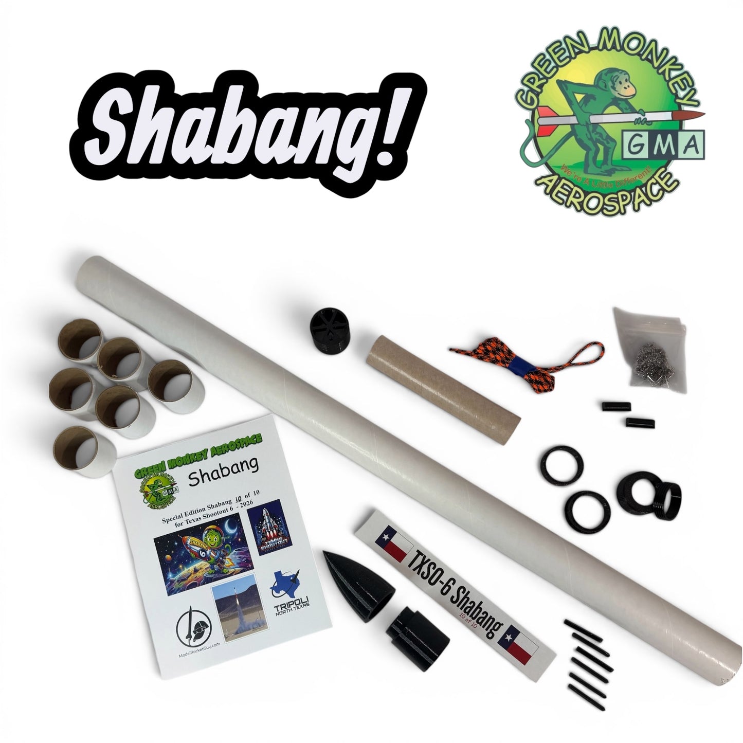Green Monkey Aerospace - TXSO-6 Shabang! HP Rocket Kit
