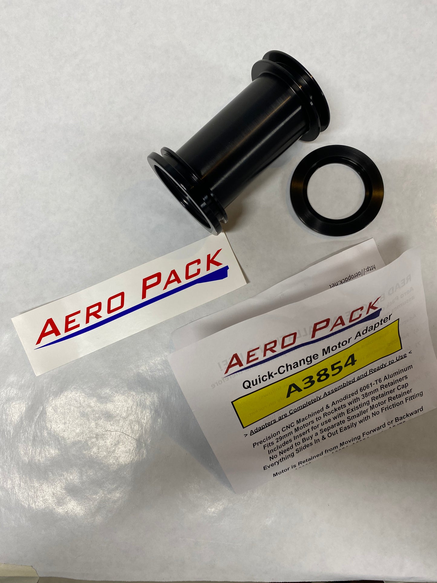 A3854 Aero pack Motor Adapter Assembly - 38mm to 54mm