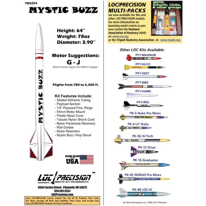LOC Precision 4" Dia Mystic Buzz