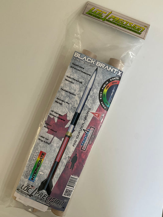 LOC Precision 1.6" Dia Black Brant X (Park Flyer Series)