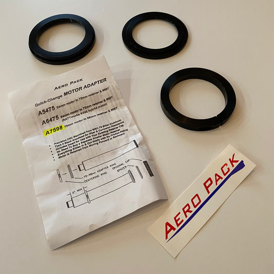 A7598 Aero pack Motor Adapter Assembly - 75mm to 98mm