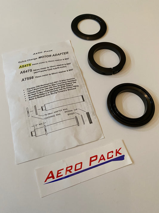 A5475 Aero Pack Motor Adapter Assembly - 54mm to 75mm