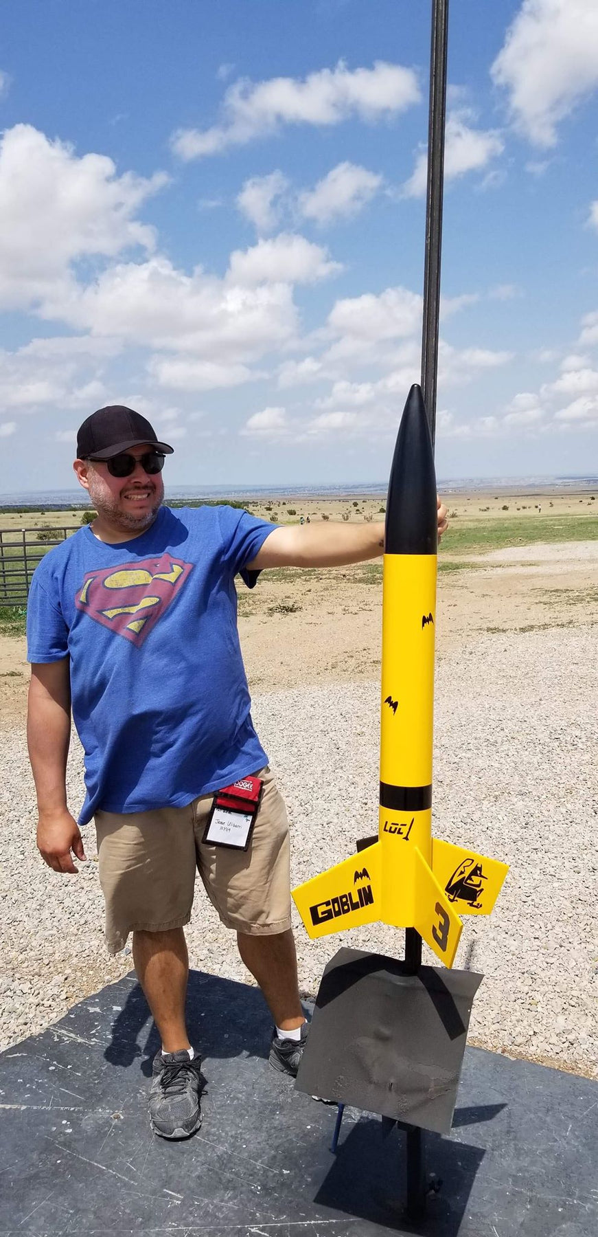 Me, @modelrocketguy, with my 4" Goblin at NARAM 60 in Pueblo CO, 2018!
