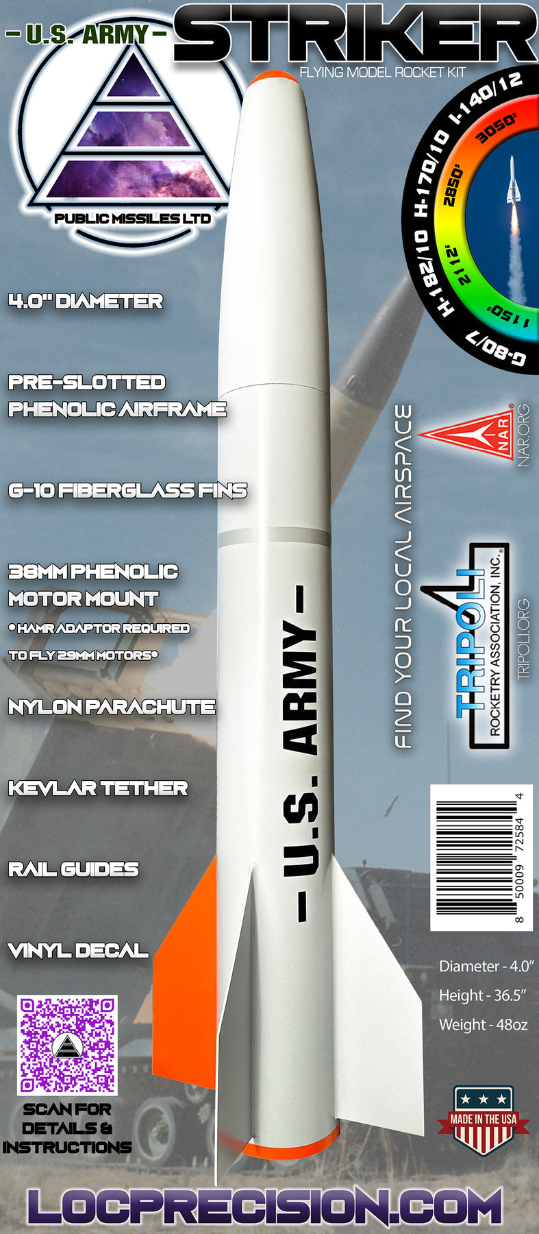 Public Missiles LTD 4" Dia Striker