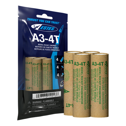 010013 Estes A3-4T Engines - 13mm