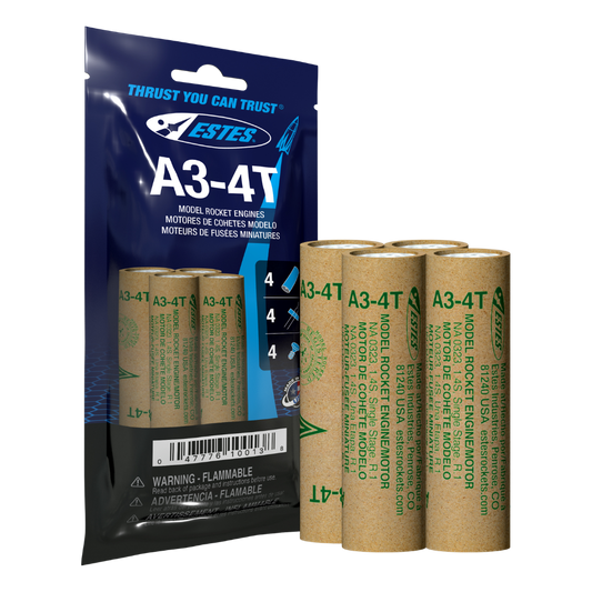 010013 Estes A3-4T Engines - 13mm