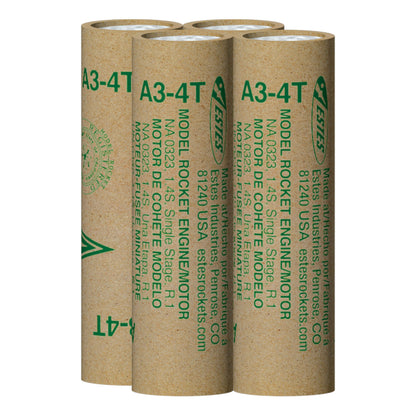 010013 Estes A3-4T Engines - 13mm