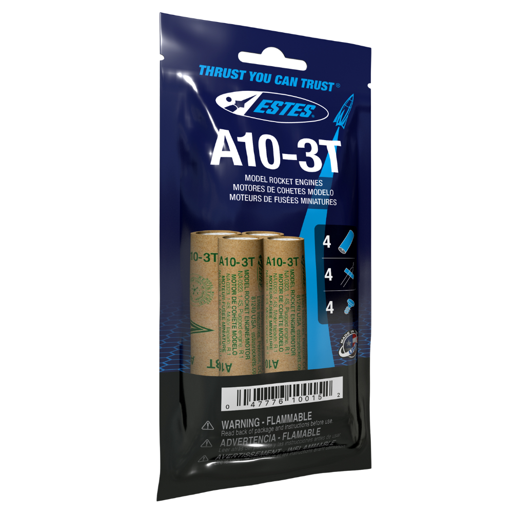 010015 Estes A10-3T Engines - 13mm
