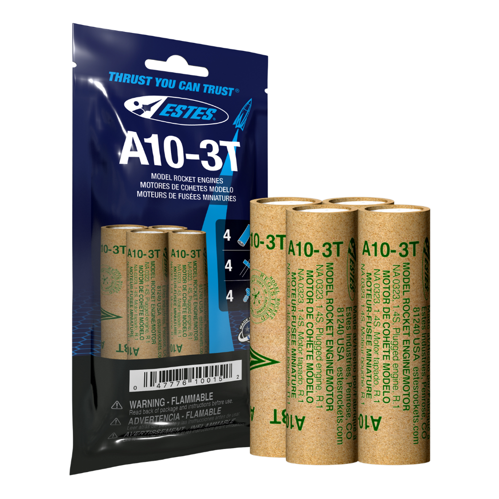 010015 Estes A10-3T Engines - 13mm