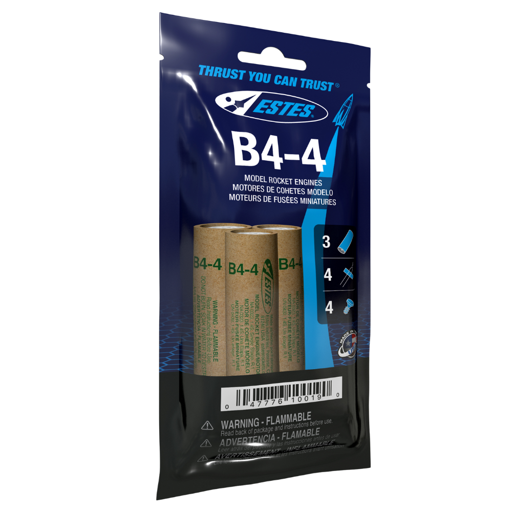 010019 Estes B4-4 Engines - 18mm