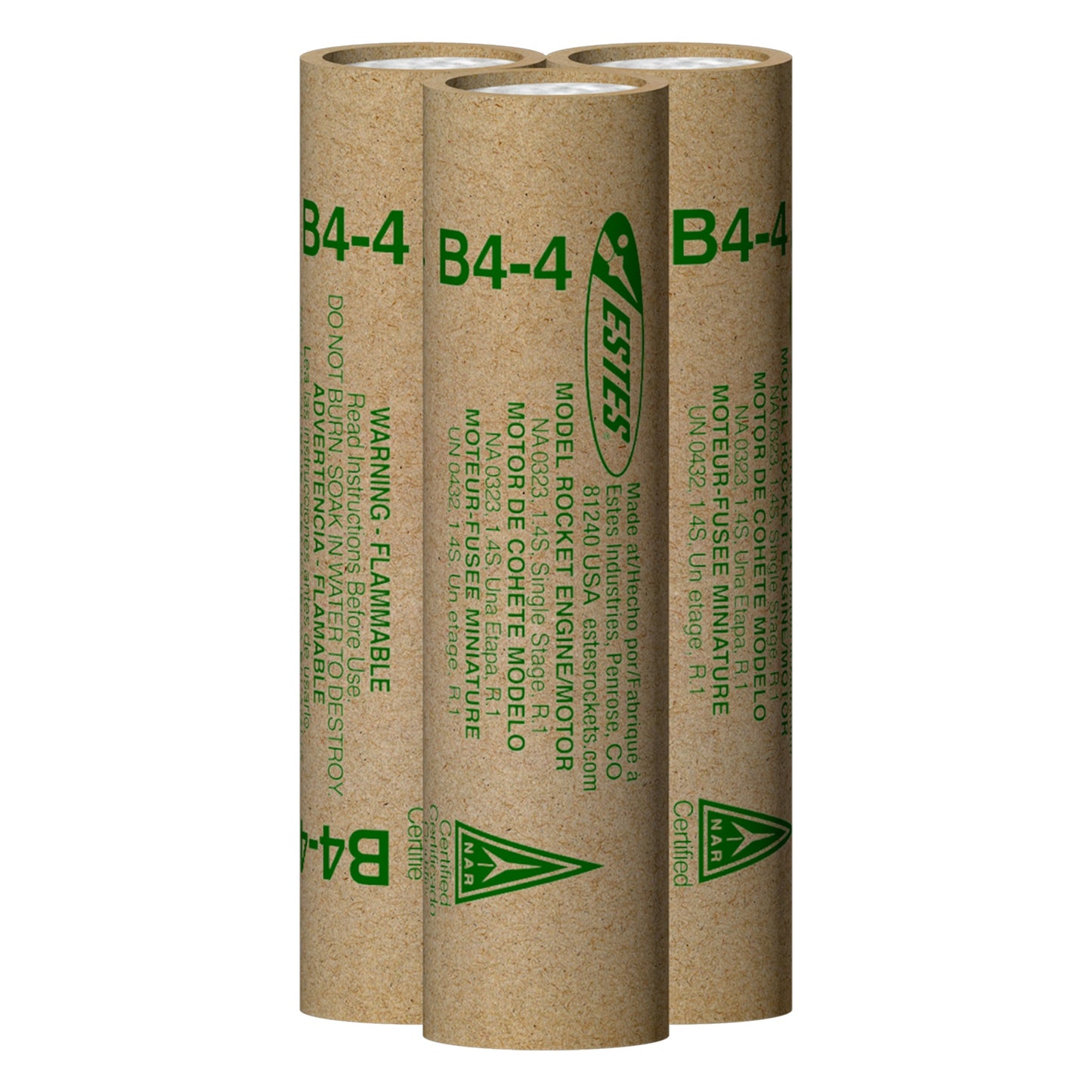 010019 Estes B4-4 Engines - 18mm