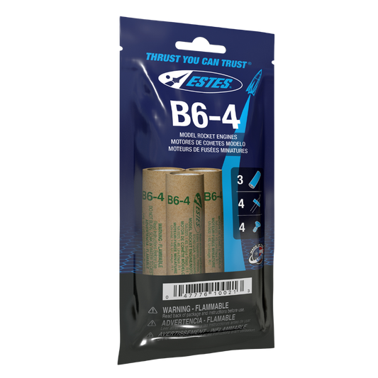 010021 Estes B6-4 Engines - 18mm