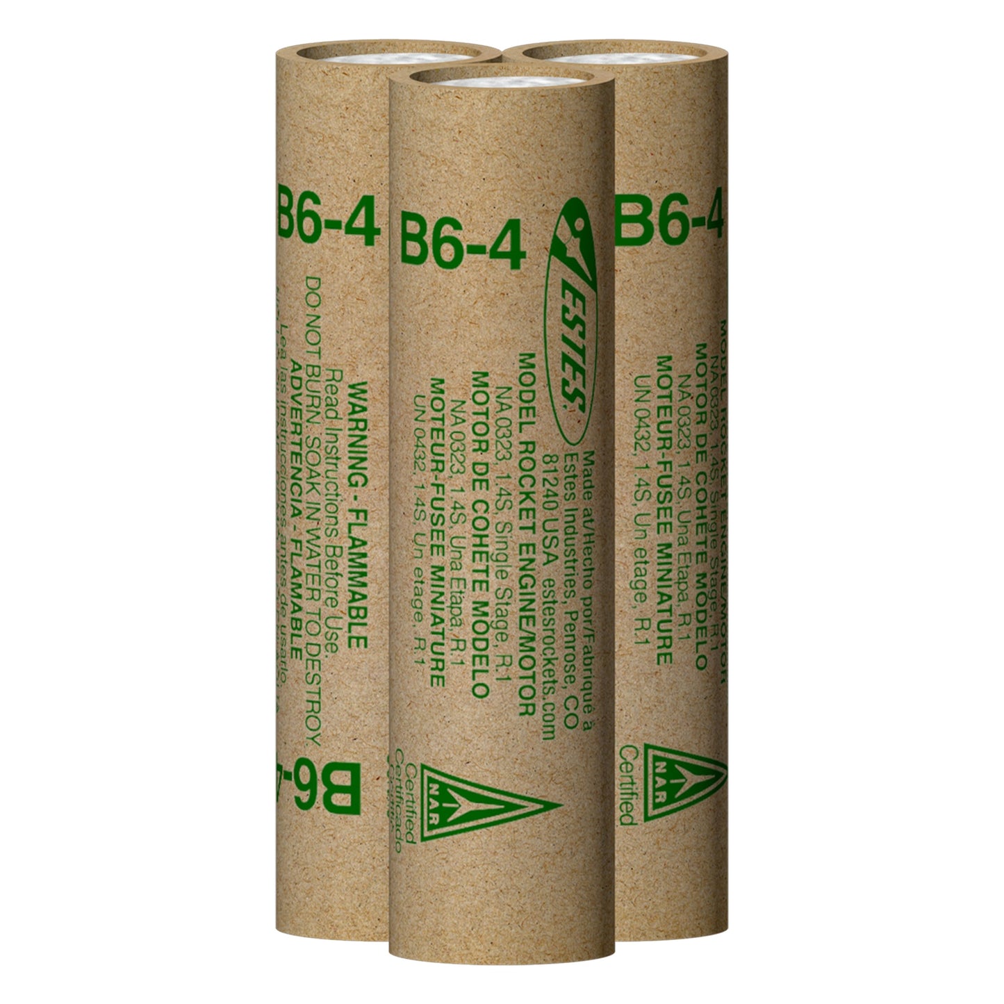 010021 Estes B6-4 Engines - 18mm