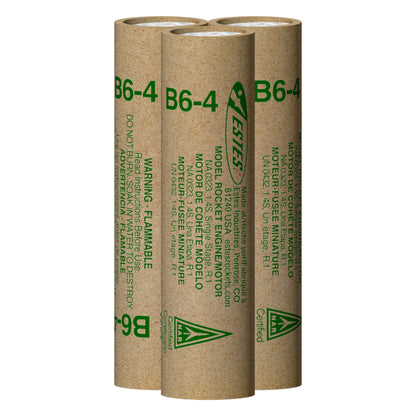 010021 Estes B6-4 Engines - 18mm