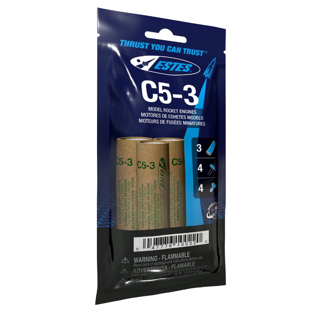 010022 Estes C5-3 Engines - 18mm
