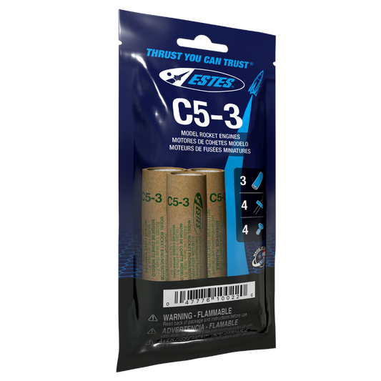 010022 Estes C5-3 Engines - 18mm