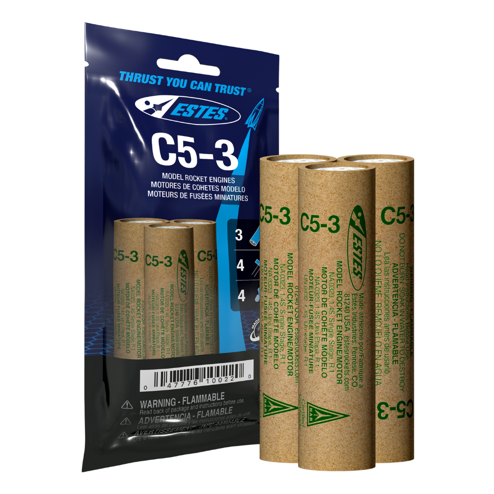 010022 Estes C5-3 Engines - 18mm