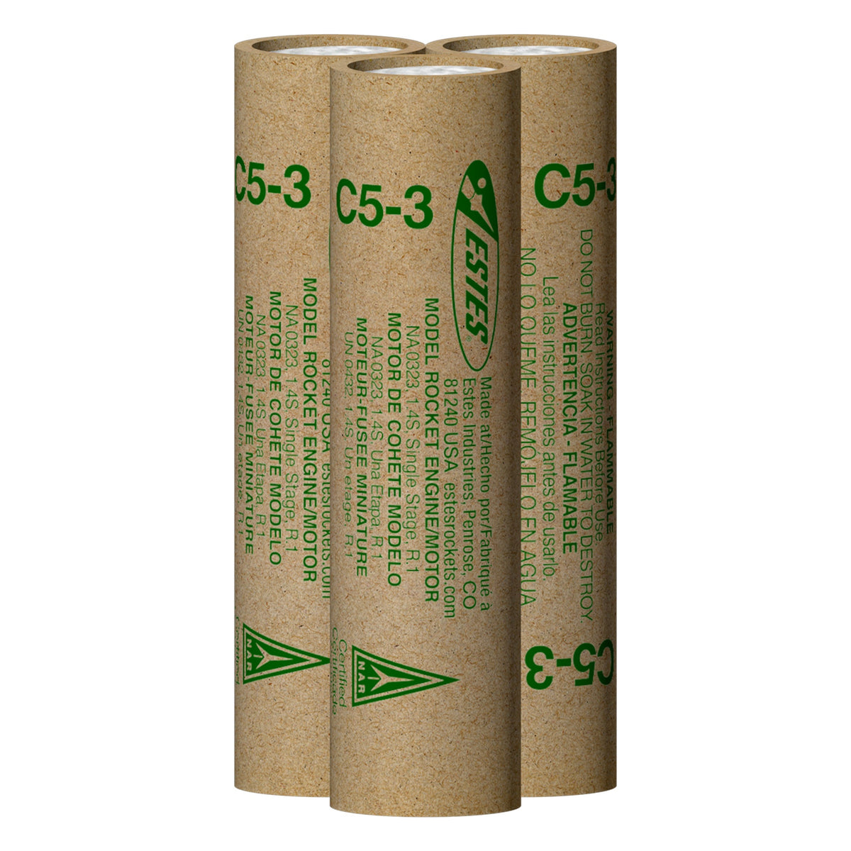 010022 Estes C5-3 Engines - 18mm