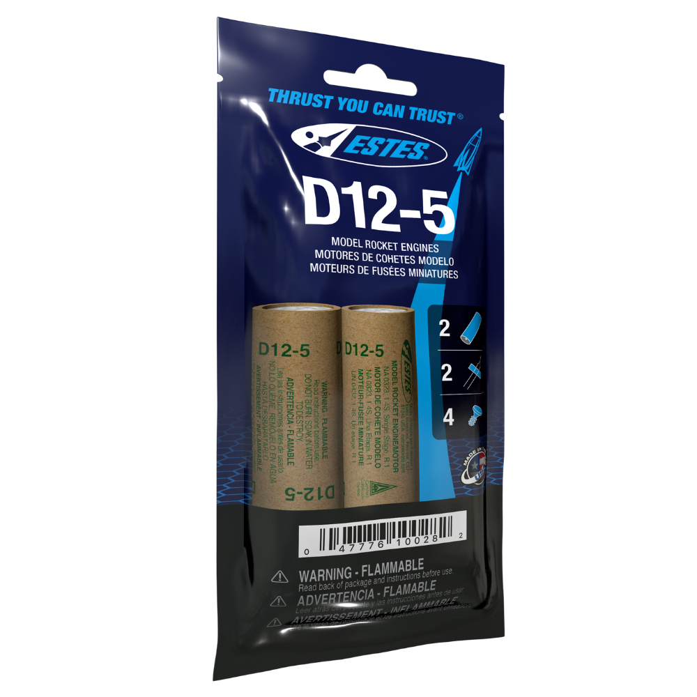 010028 Estes D12-5 Engines - 24mm