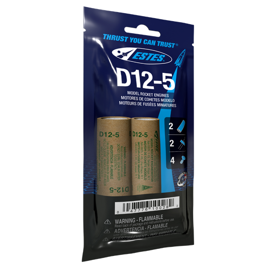 010028 Estes D12-5 Engines - 24mm