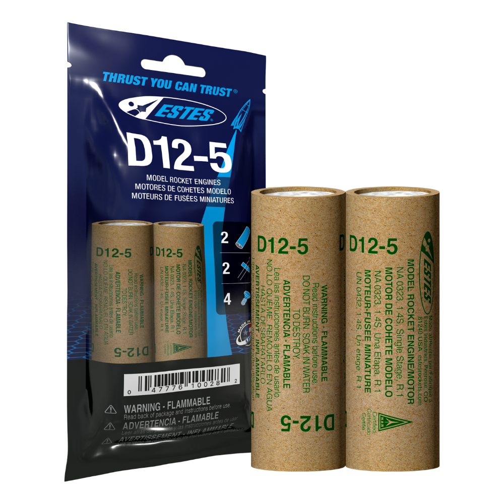 010028 Estes D12-5 Engines - 24mm
