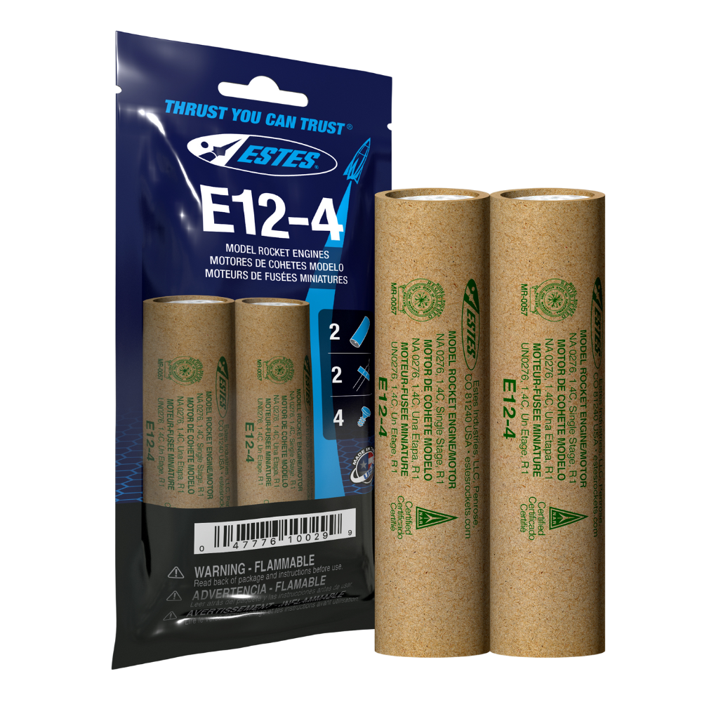 010029 Estes E12-4 Engines - 24mm