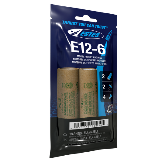 010030 Estes E12-6 Engines - 24mm