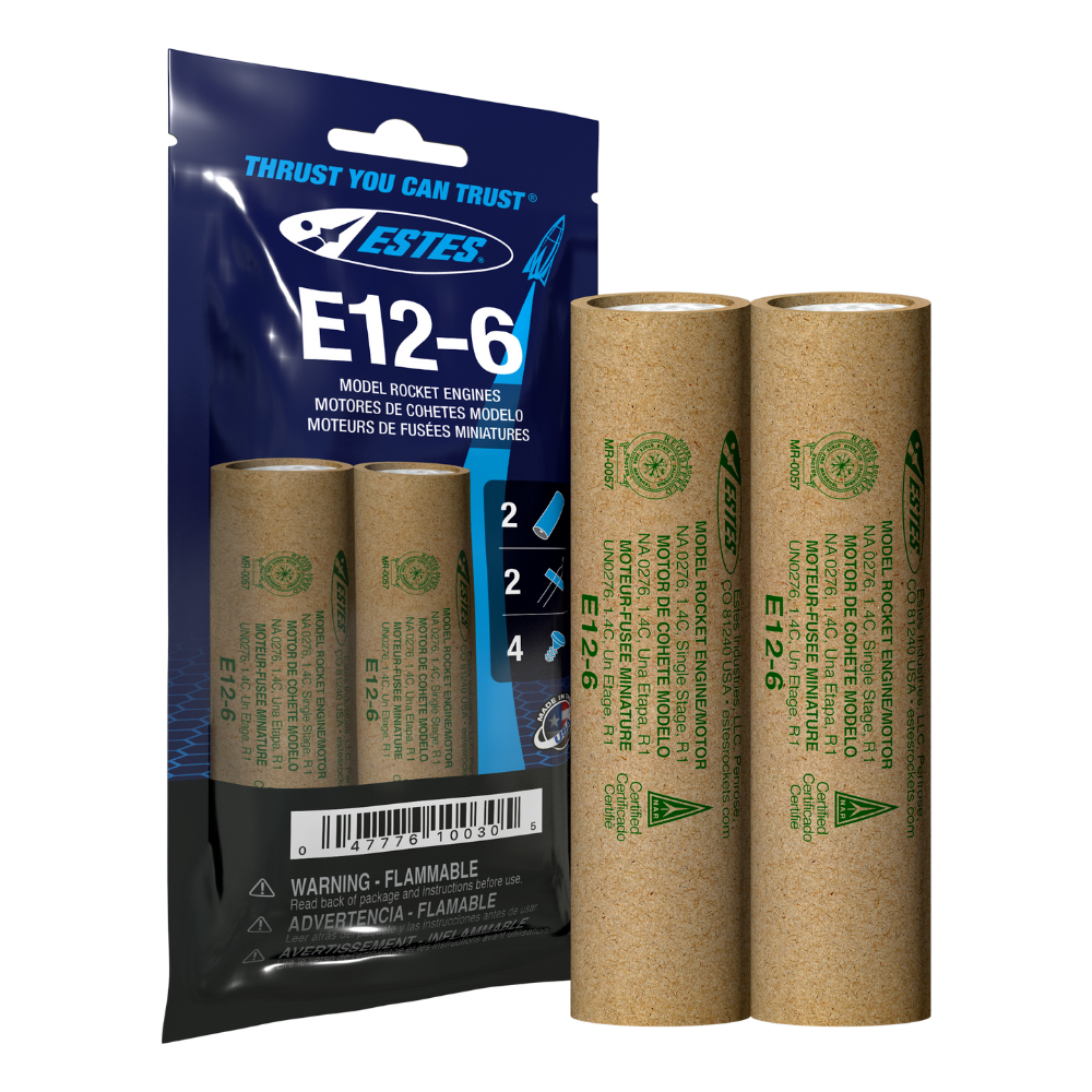 010030 Estes E12-6 Engines - 24mm