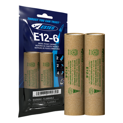010030 Estes E12-6 Engines - 24mm