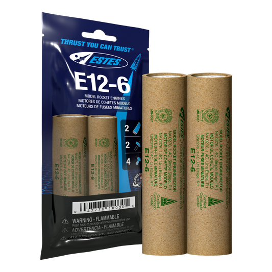 010030 Estes E12-6 Engines - 24mm