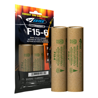 010032 Estes F15-6 Engines - 29mm