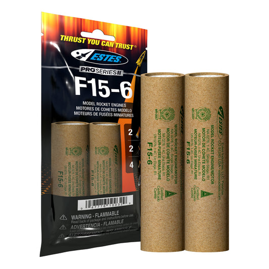 010032 Estes F15-6 Engines - 29mm