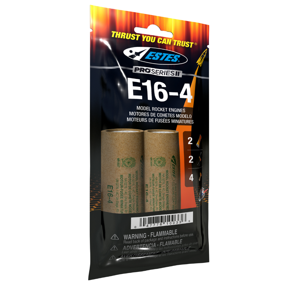 010033 Estes E16-4 Engines - 29mm