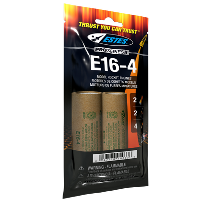 010033 Estes E16-4 Engines - 29mm