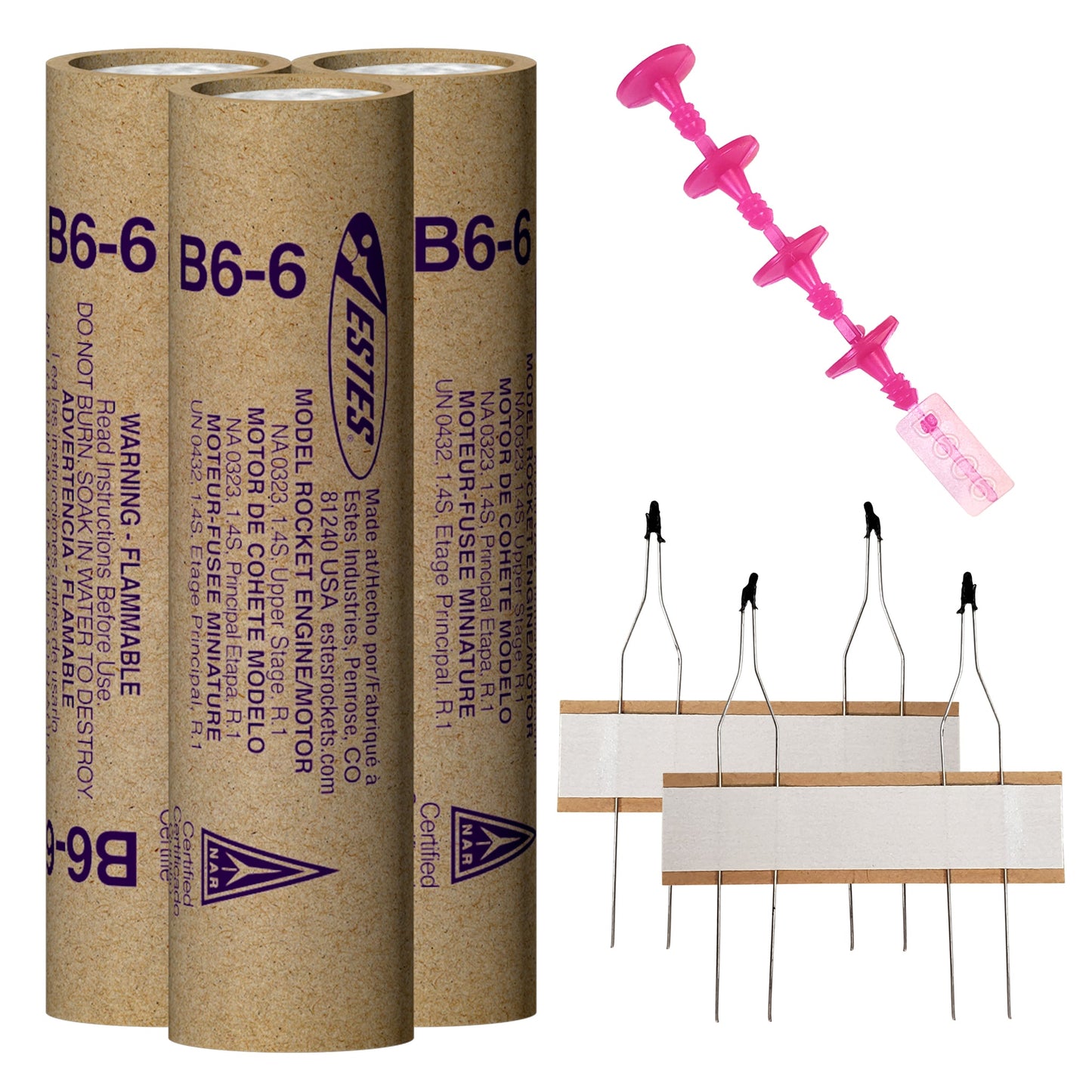 010037 Estes B6-6 Engines - 18mm