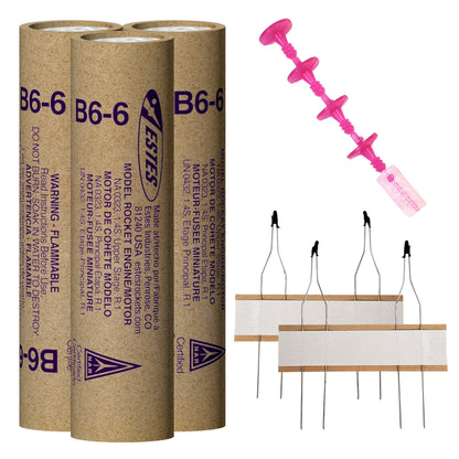 010037 Estes B6-6 Engines - 18mm