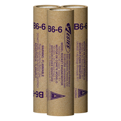010037 Estes B6-6 Engines - 18mm